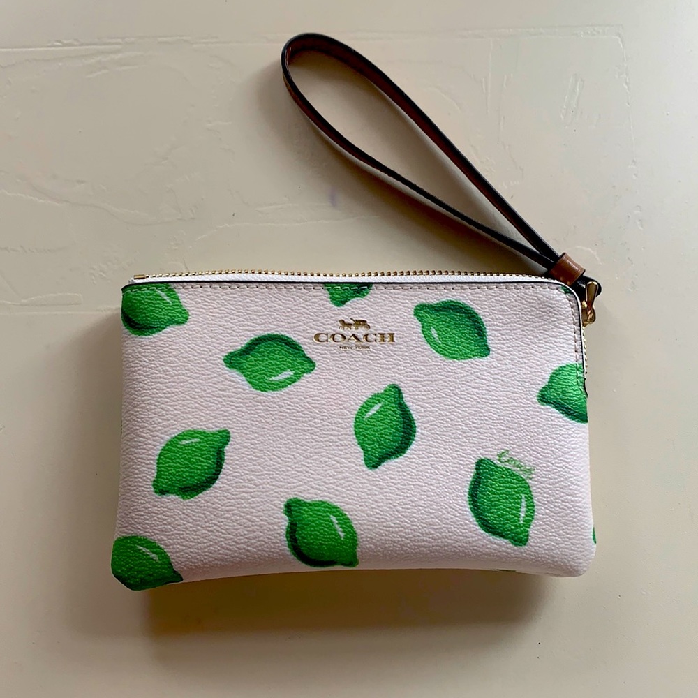 Coach Lime Wristlet